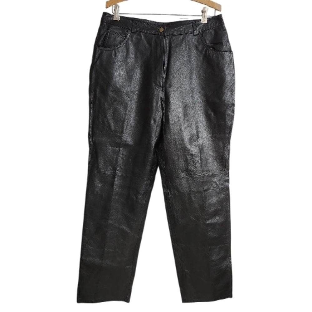 Metrostyle Black Straight Leg Women's Pants - Picture 4 of 7